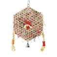thumbnail image 1 of Budgie Toys Hanging Bird Toys Chewing & Shredding Bird Foraging Toy For Small Medium Birds Parrot for Large Birds Food Wheel for Parrots Ring Foraging Wheel Birds Parrot Parrot Swings for Medium Birds, 1 of 4