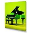 thumbnail image 2 of Designart "Pop Art Green Serenade On The Piano I" Music Canvas Prints, 2 of 7