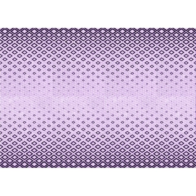 Ahgly Company Machine Washable Indoor Rectangle Transitional Purple Flower Purple Area Rugs, 2' x 5'