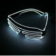 thumbnail image 3 of Neon LED Light Up Shutter EL Wire Glasses Glow Frame Dance Party Nightclub NEW Random Color, 3 of 4