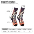 thumbnail image 2 of Pofeuu Astronaut With American Flag Print Crew Socks, Adult Running Hiking Socks for Youth and Adult, 2 of 6