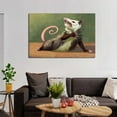 thumbnail image 6 of Funny Opossum Crazy Possum Poster Quirky Animal Wall Art Poster Scroll Canvas Painting Picture Living Room Decor Home 24x36inch(60x90cm), 6 of 6