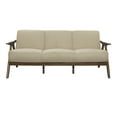 thumbnail image 1 of Lexicon 1138BR-3 Damala Collection Retro Inspired 3 Seat Sofa Couch, Brown, 1 of 5