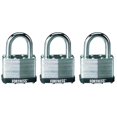 thumbnail image 1 of Master Lock 1805TRI Cadenas en Acier Laminé de 2 Po, 1 of 1