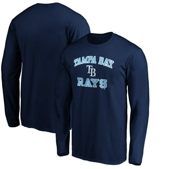 Men's Navy Tampa Bay Rays Team Heart & Soul Long Sleeve T-Shirt