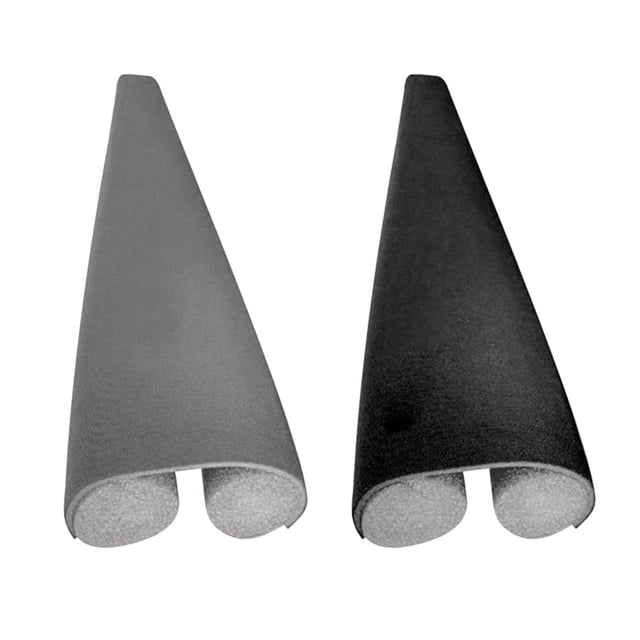 2 tiras de sellado inferior para puerta, burlete para aire frío, debajo de la puerta negro gris