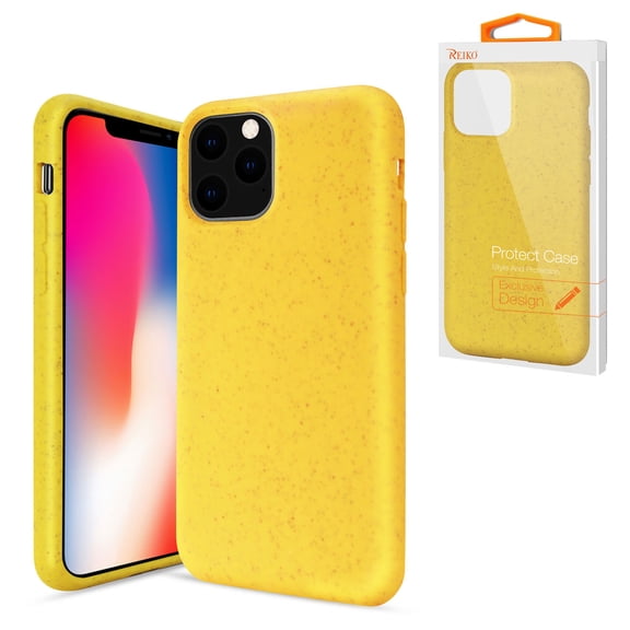 Reiko brand for Iphone 11 Pro Max Wheat Bran Silicone Phone Case In Yellow