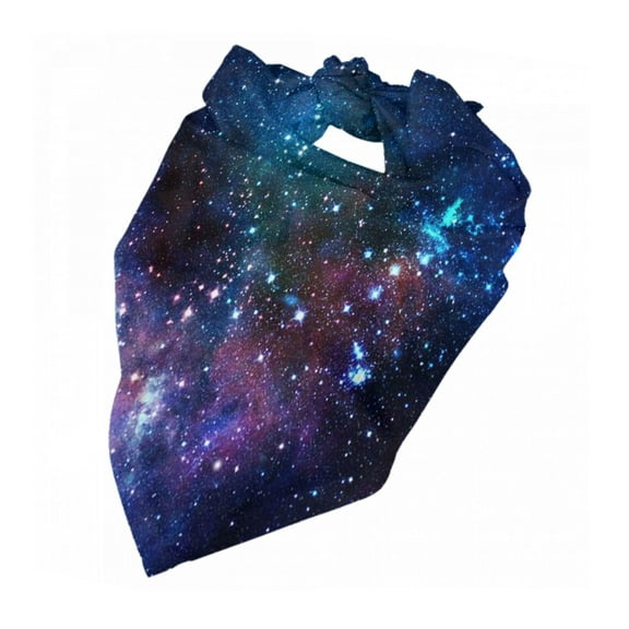 Space Galaxy Dog Bandana Dog Scarf Adjustable Bib Handkerchief Accessories For Small Medium Large Dogs