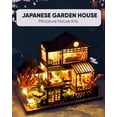 thumbnail image 5 of DIY Miniature House Kit, Mini House Kit for Beginners, DIY Dollhouse Kit for Adults to Build, Model Building Craft Diorama Kit, Ideal Gifts for Birthday Christmas Valentine(Japanese Garden House), 5 of 8