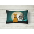 thumbnail image 2 of Carolines Treasures BB2231PW1216 Halloween Scary Airedale Canvas Fabric Decorative Pillow, 12H x16W, multicolor, 2 of 3
