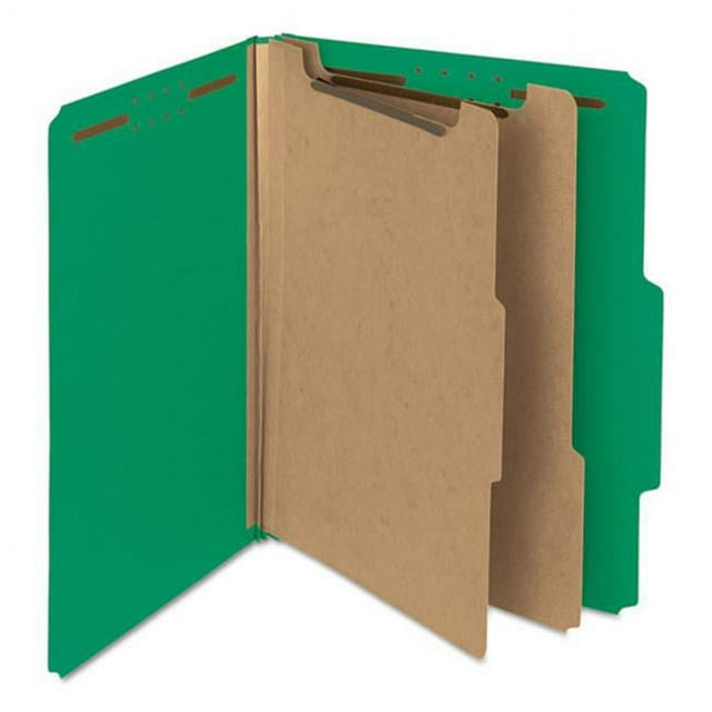 Smead Manufacturing 14063 Pressboard Classification Folder- Green