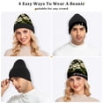 thumbnail image 5 of BZSMCE Winter Beanie Hats Warm Cozy Cap Graceful Bloom Pattern, 5 of 7