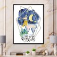 thumbnail image 1 of Designart Cute Christmas Llama Children's Art Floating Frame Wall Art, 1 of 4