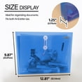 thumbnail image 3 of Plastic Envelope String Closure, Letter Size A4 Side Loading Clear Colored Poly Folder, 50-Pack, 3 of 7