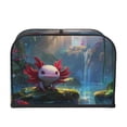 thumbnail image 2 of Goofa Pond Cute Axolotl Print Toaster Cover 4 Slice, Four Slice Bread Machine Cover Quilted Toaster Covers Bread Maker Cover Kitchen Appliance Cover, 2 of 7