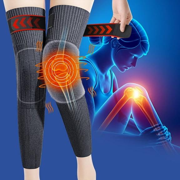 Over Knee Thermal Leg Warmers with Stretch Fabric for Indoor Outdoor Use Knee Protection Unisex Winter Wear