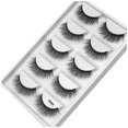 thumbnail image 1 of Pestañas naturales, pestañas postizas, pestañas cortas, pestañas postizas de visón tenues, pestañas de visón siberiano real para pestañas, aspecto redondo, largas, gruesas, reutilizables, no irritante, 1 of 5