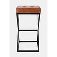 thumbnail image 5 of Jofran Brooks Leather Barstool, 15''Lx15''Wx29''H, Dark Sienna (Set of 2), 5 of 5
