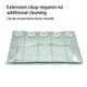 thumbnail image 4 of Wosthever Extensor de cintura Cintura ajustable Expansor flexible Botones resistentes al desgaste Extensión Hebilla Pantalón Jeans Pantalón Tela de costura y artesanía Blanco/83x25mm, 4 of 6