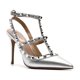 thumbnail image 1 of Summer Luxury Women's Gladiator Pointed Sandals Leather Matte Roman Fashion Metal Rivet Pumps Party Versatile Women's High Heels, 1 of 5