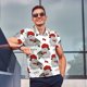 thumbnail image 4 of Balery Rabbit And Hedgehog Camisa Polo de Hombre con Estampado, de Manga Corta y Tejido Medio, Camisa Tipo Golf Polo-Small, 4 of 6
