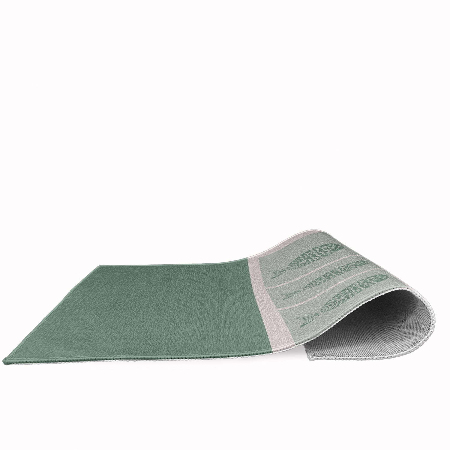 Simply Daisy 2' x 3' Fish Chips Nautical Chenille Rug, Sage