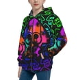 thumbnail image 2 of Splatoon Hoodie 3D Print Pullover Hooded Long Sleeve Sweatshirts Tops Blouse with Pocket, 2 of 6
