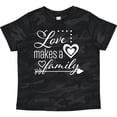 thumbnail image 3 of Inktastic Love Makes a Family- Hearts and Arrow Boys or Girls Toddler T-Shirt, 3 of 5