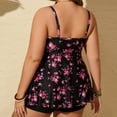 thumbnail image 4 of Enjoytime Swim Suits for Women 2026 Plus Size Two Piece Bathing Suits Flower Printed Swimwear with Boyshorts Tummy Control Swimsuits for Women, 4 of 8