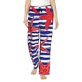 thumbnail image 2 of Kdxio Women's Comfy Stretch Sea StarsPrint Drawstring Pajama Pants-Small, 2 of 9