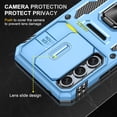 thumbnail image 4 of for Galaxy S23 FE Case for S23 FE Case,with Stand and Slide Camera Cover [Military Drop Protection] Rugged Shockproof Phone Case for Samsung Galaxy S23 FE Case-Sky Blue, 4 of 12