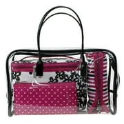 Modella Bl/wh Flowers Tote Set