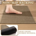 thumbnail image 6 of ChakmeOne 5 Piece Bathroom Rug Set Thin Super Absorbent Non Slip Machine Washable Bath Mat with Rubber Backing for Shower Tub Floor & Toilet, 6 of 7