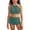 P57 Mint Green, variant on Tfken Swimsuit Set Outfits For Teen Girls Summer Swim Beach 2 Piece Swimming Bikini Vest With Trunks Set Swimwear Sleeveless Drawstring Chlid Breathable Bathing Suits Size 12-13 Years Black