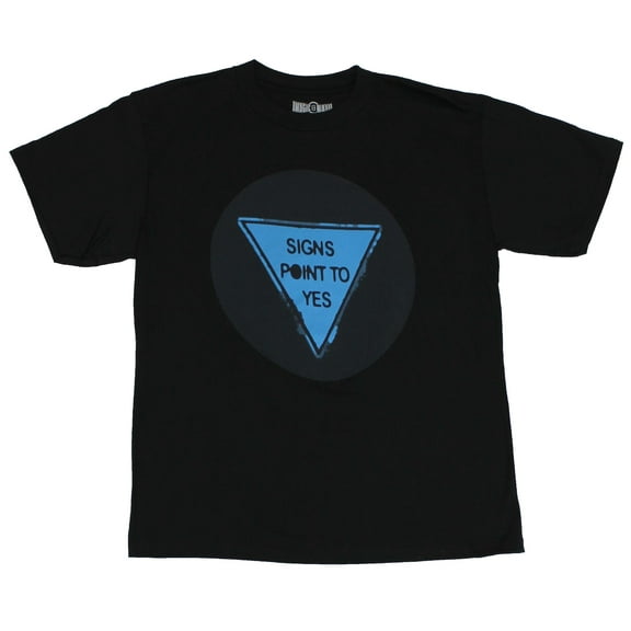 Eight ball Magic Eightball Mens T-shirt - Signs Point to Yes Distressed Image (X-Small)