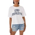thumbnail image 3 of Women's Gameday Couture White UNF Ospreys Claim To Fame Boxy Cropped T-Shirt, 3 of 5