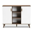 thumbnail image 3 of Bowery Hill White and Brown Finished 2-Door Wood Sideboard, 3 of 9