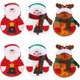 thumbnail image 1 of Juego de 6 soportes para vajilla de Navidad, muñeco de nieve, Papá Noel, alce, cuchillo y tenedor, fundas para Navidad, Año Nuevo, fiesta, cena, decoración de mesa, adornos (Santa Claus), 1 of 5