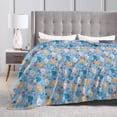 thumbnail image 4 of KLL Fleece Blanket Plush Throw Blanket Cute Chickens and Flowers ,Soft Fuzzy Cozy Flannel Blanket for Couch Sofa Bed.(60"x50" ), 4 of 7