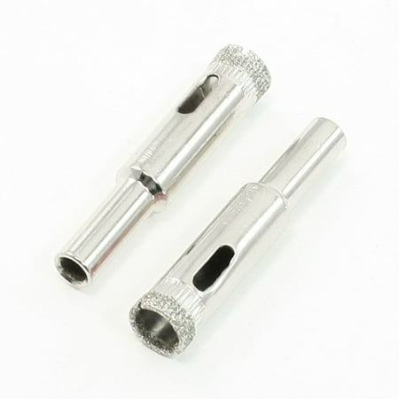 2 Pcs 10mm Dia Hole Saw Cutter for Glass Granite Tile