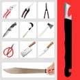thumbnail image 4 of Yazoeia Upgrade 3 in 1 Outdoor Portable Sharpener, Multipurpose Garden Tool Sharpener, Lightweight & Portable Knife Sharpener for Pruning Shears, Scissors, Clippers, Hunting Knives (Red*3), 4 of 7