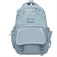 thumbnail image 1 of Mochila Funcional Para Estudiantes, Mochila Escolar De Estilo Preppy Simple, Mochila De Viaje Liviana, 1 of 4