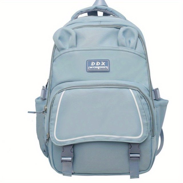 Mochila Funcional Para Estudiantes, Mochila Escolar De Estilo Preppy Simple, Mochila De Viaje Liviana