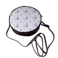 thumbnail image 4 of Lsque Stripes and Sprigs of Lavender Pattern Shoulder Bag – Microfiber Leather Crossbody with Detachable Strap & Handle Ring, Waterproof & Durable, Elegant Everyday Carry, 4 of 5
