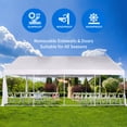 thumbnail image 5 of Dextrus 20x30ft Outdoor Heavy Duty Party Tent, Upgraded Galvanized Party Tent with Spacious White Roof, Detachable PVC Sidewalls & Convenient Storage Bags for Outdoor Use, 5 of 5