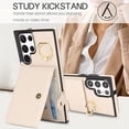 thumbnail image 4 of Allytechgroup Wallet Case for Samsung Galaxy S24 Ultra with Card Slots, RFID Blocking Ring Holder Kickstand Bumper Anti-Scratch Slim Phone Case Cover for Galaxy S24 Ultra, White, 4 of 8