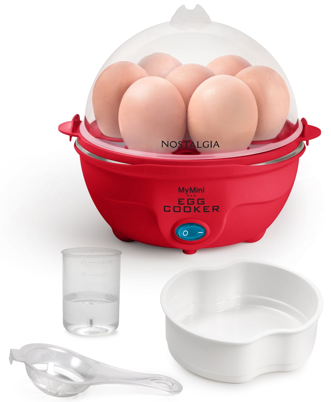 MyMini Premium 7-Egg Cooker, Red