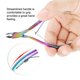 thumbnail image 5 of Nail Art Clipper Cuticle Nipper Files Trimmer Cortador Removedor de Piel Muerta Tijera Alicate Gradiente Lima de u?as Herramienta de manicura Amonsee No, 5 of 6