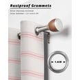 thumbnail image 6 of nqOlkjepod Outdoor Curtains for Patio Waterproof, Pink Striped Outdoor Privacy Panels Grommet, Rustic Pink Stripe Modern Art Beige Blackout Outside Curtains for Porch/Cabana 54"x108", 1 Panel, 6 of 8
