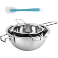 thumbnail image 1 of HAHADAXA Double Stainless Steel breeding Boiler with Silicone Spatula for Chocolate, 1 of 7